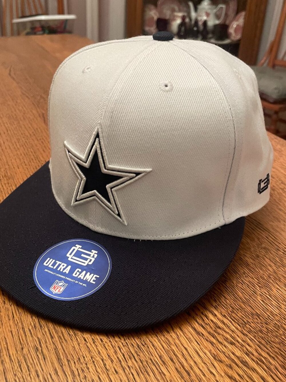 Ultra Game Dallas Cowboys Blue/White Snapback Baseball Hat Cap